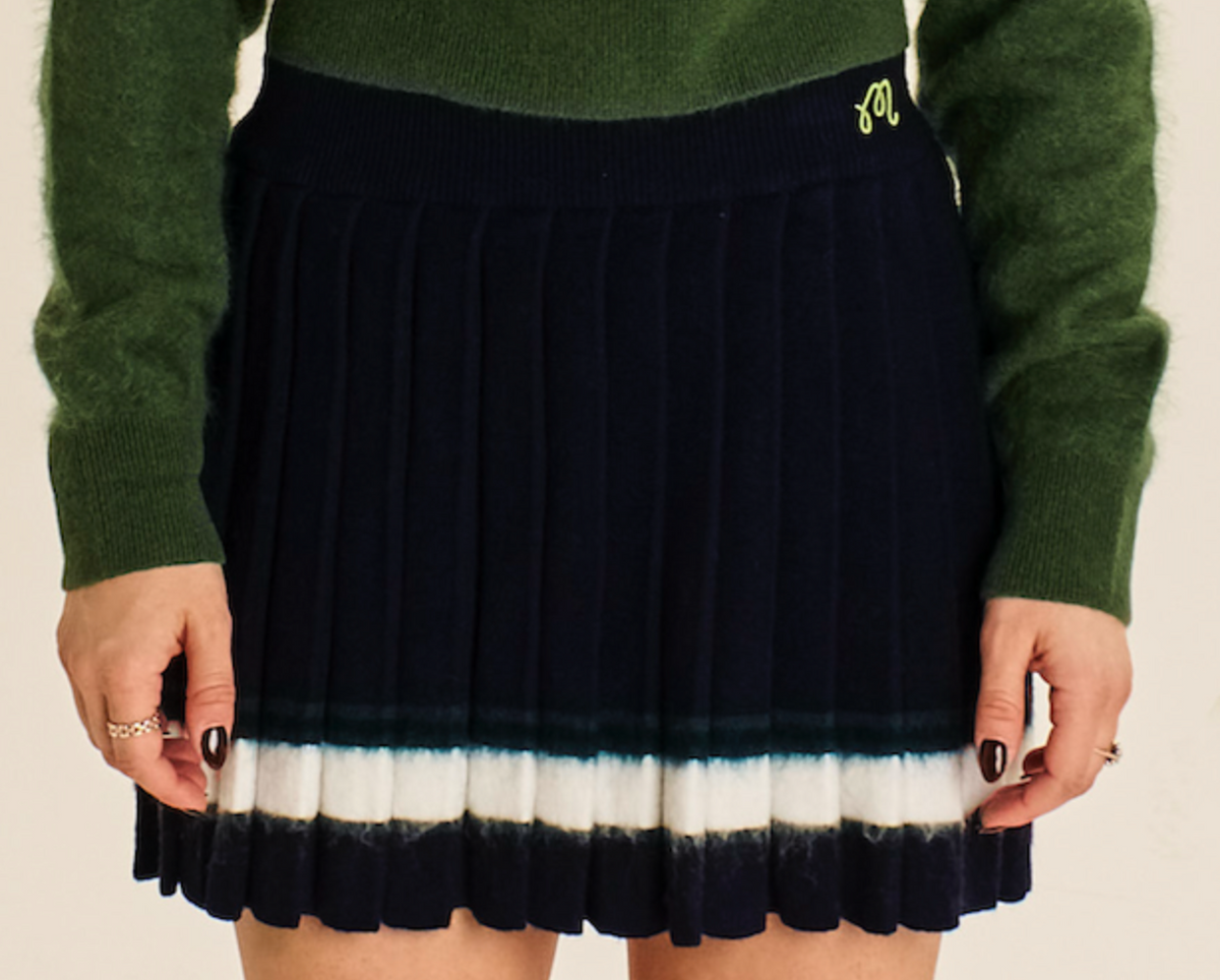 Vanessa Knit Skirt - Navy
