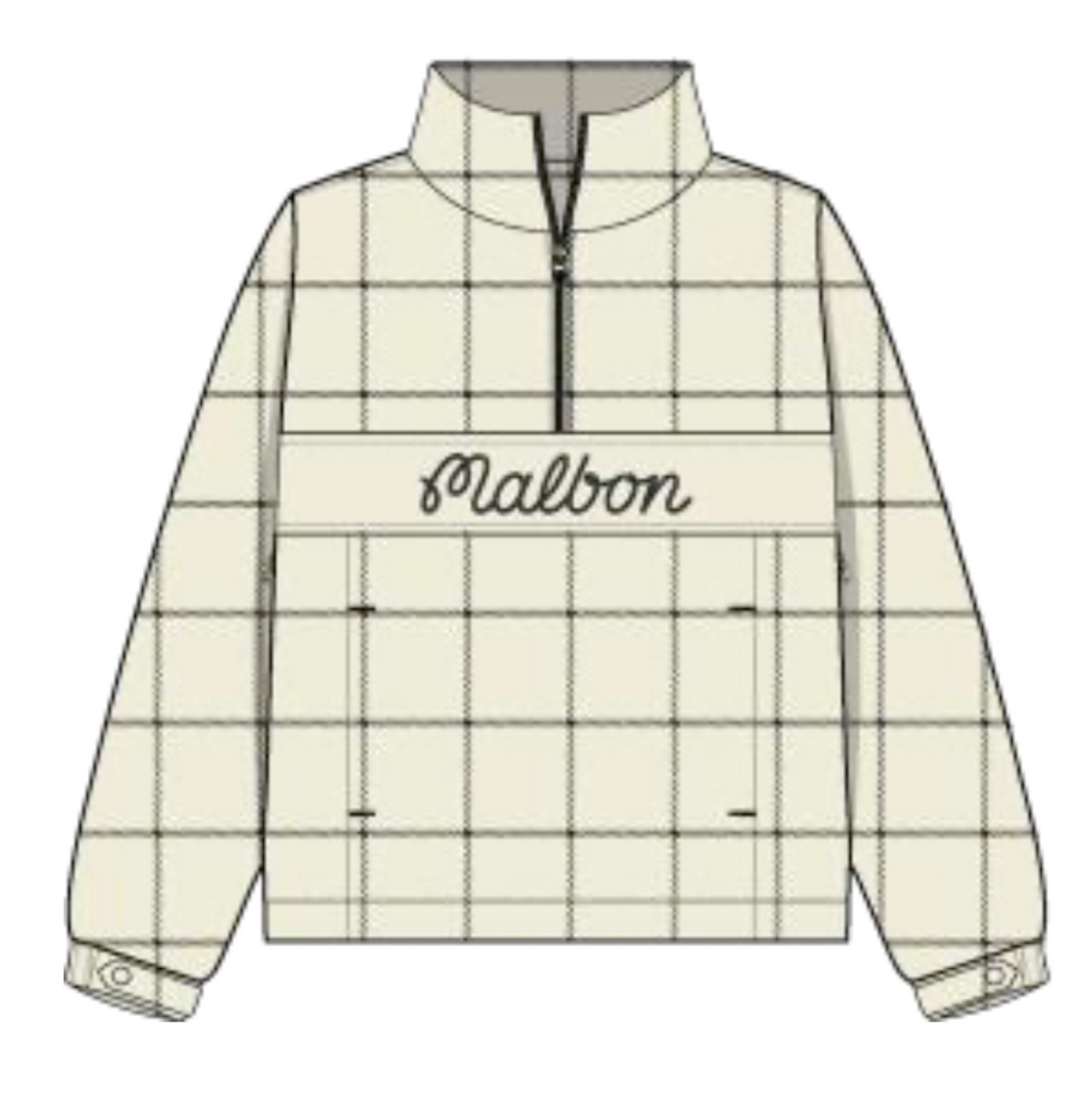 Crosscourt Rain Windbreaker - Birch Plaid