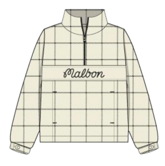 Crosscourt Rain Windbreaker - Birch Plaid