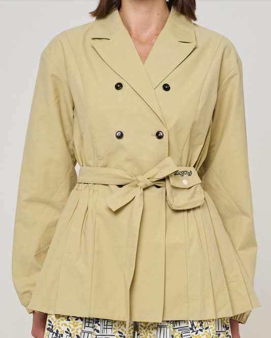 Emilie Jacket - Pale Olive Green
