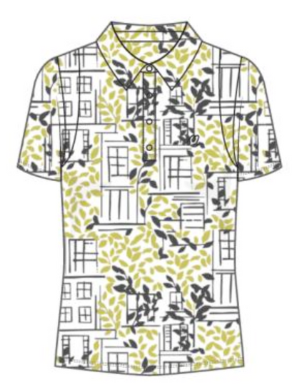 Paloma City Polo - Vines Print