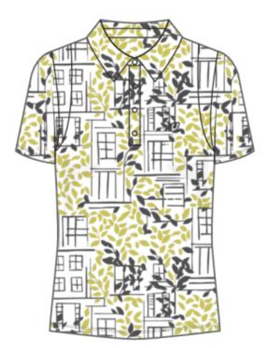 Paloma City Polo - Vines Print