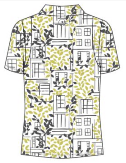 Paloma City Polo - Vines Print