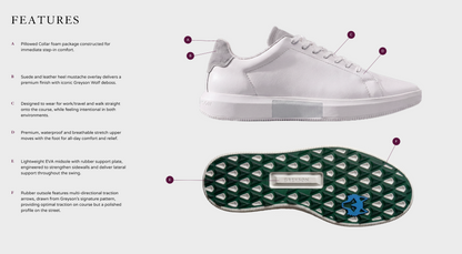 Men's Shadow Golf Hybrid Shoe - Frost / Jesper