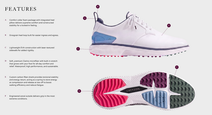 Men's Ghost Golf Shoe - Arctic / Arvon