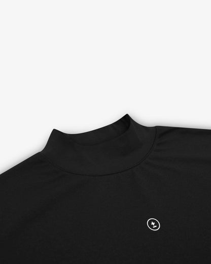 Pro S/S Mock Neck - Black