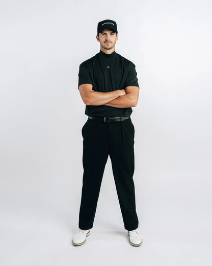 Pro S/S Mock Neck - Black