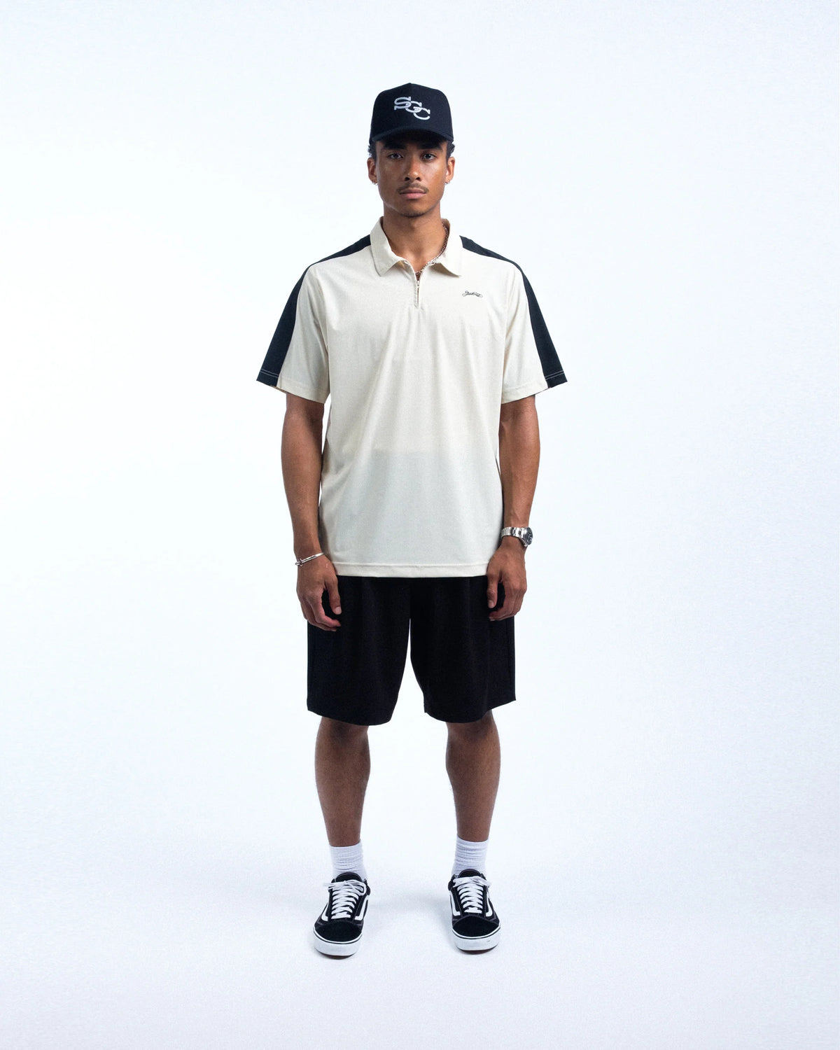Sheffield S/S Tech Zip Polo - Sand