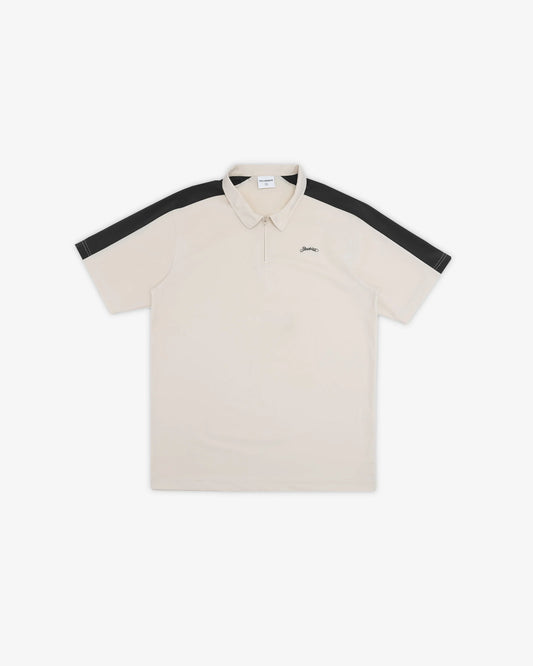Sheffield S/S Tech Zip Polo - Sand