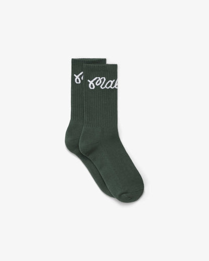 Bon Script Socks - Green