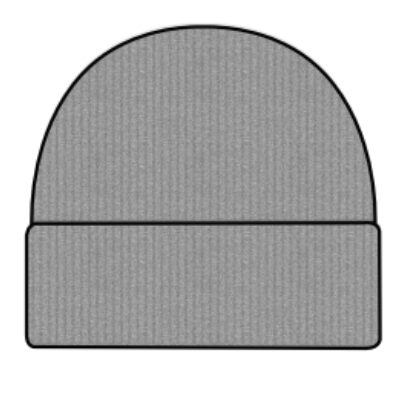Script Beanie - Heather Grey