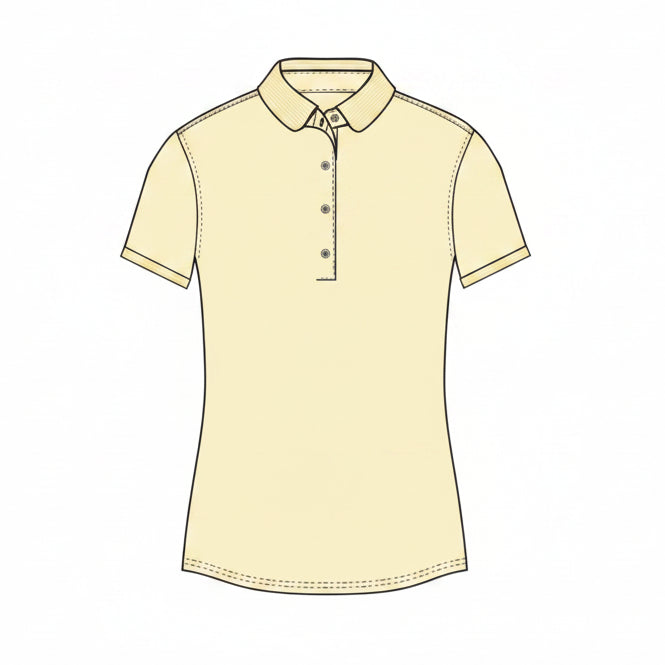 Scarlett Polo W/ Crowley Collar And Cuffs - Daisy