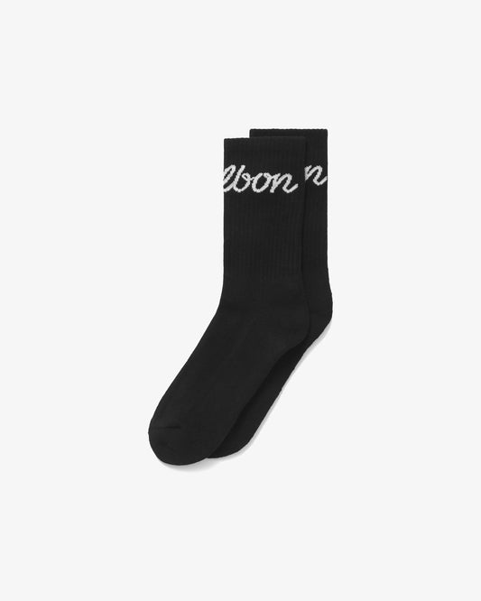 Bon Script Socks - Black