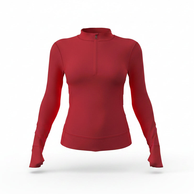 Halley II Quarter Zip - Cherry