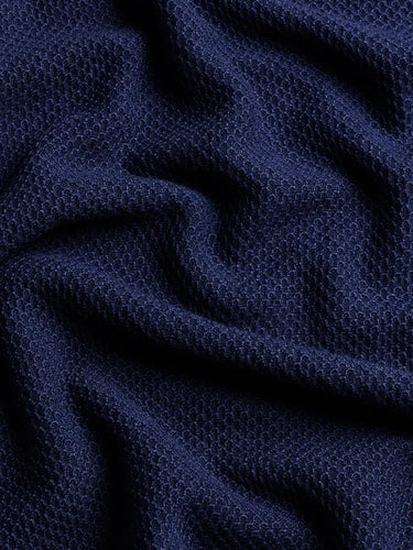 Seneca Sweater Polo - Maltese Blue
