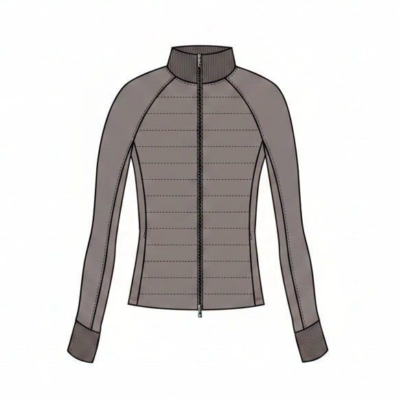 Aries Full Zip Hybrid Jacket - Clay
