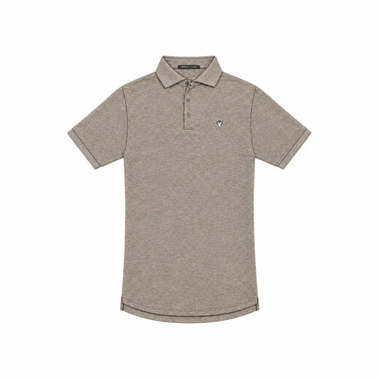 Wolf Icon Polo - Fawn Heather