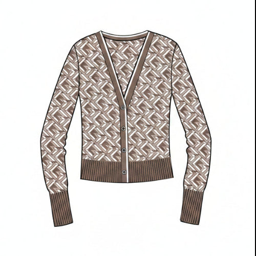 313 Leith Merino Sweater Cardigan - Rye