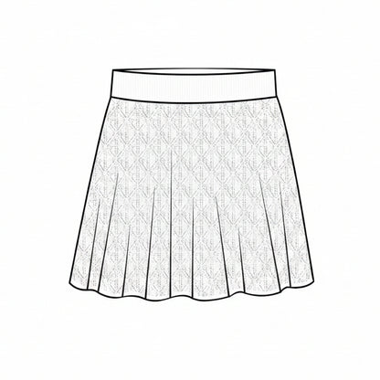 Pointelle Skirt - Arctic