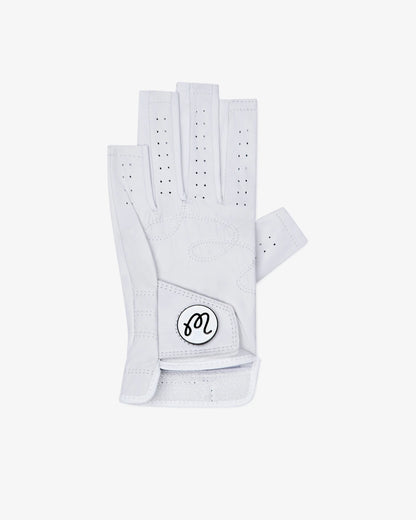 Valerie Fingerless Golf Glove - White